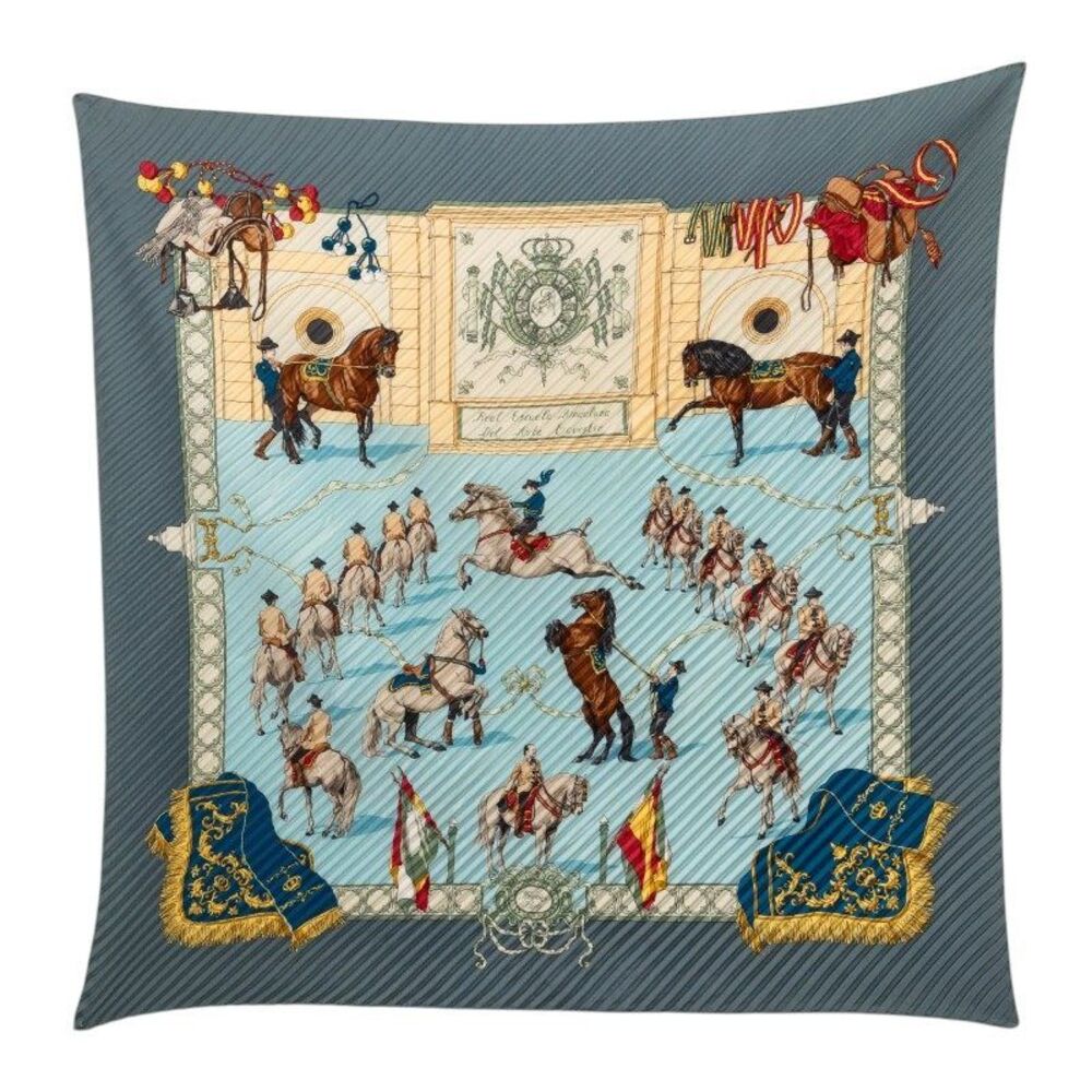 Hermes Real Escuela Andaluza del Arte Silk Scarf